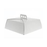 Cake Box White with Handle Deville 15.5 Inch