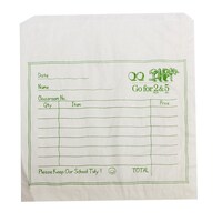 Paper School Bag White 205x205mm (1lb)