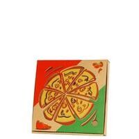 Pizza Box Brown Printed 10 Inch