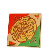 Pizza Box Brown Printed 13 Inch