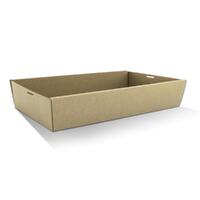 Rectangular Catering Tray Kraft Large 80mm High