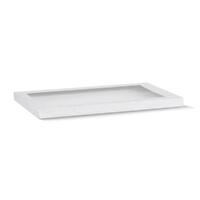 Rectangular Catering Tray White Large Lid PET Window