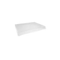 Rectangular Catering Tray Clear Medium Lid RPET