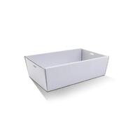 Rectangular Catering Tray White Medium 80mm High