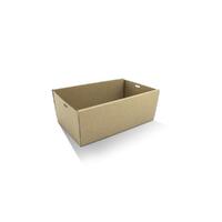 Rectangular Catering Tray Kraft Small 80mm High