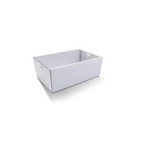 Rectangular Catering Tray White Small 80mm High