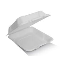 Sugarcane Dinner Clamshell Small 8x8x3 Inch