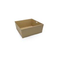 Square Catering Tray Kraft Small 80mm High