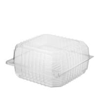 Plastic Clearview Burger Pack with Hinged Lid Large