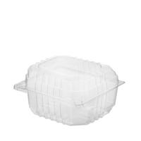 Plastic Clearview Burger Pack with Hinged Lid Small