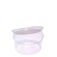 Plastic Shobowl with Flat Hinged Lid 12oz