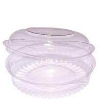 Plastic Shobowl with Dome Hinged Lid 20oz