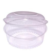 Plastic Shobowl with Dome Hinged Lid 24oz