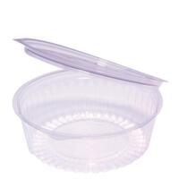 Plastic Shobowl with Flat Hinged Lid 24oz