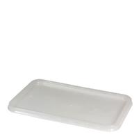 Container PP Freezer Grade Translucent Takeaway Rectangular Lid To Suit 500-1000ml