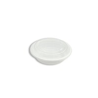 Container PP Microwavable Takeaway White Round 16oz ctn/150