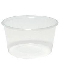 Container PP Microwavable Takeaway Clear Round 450ml