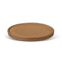 Salad Bowl PLA Coated Kraft Paper Lid To Suit 16/25/32oz