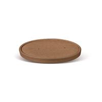 Salad Bowl PLA Coated Kraft Paper Lid To Suit 36/42oz