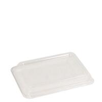 Sugarcane Container Rectangular RPET Lid To Suit 370ml