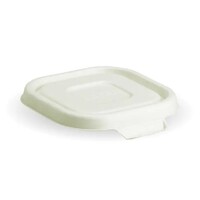 Sugarcane Square Container 280-630ml Lid (BioPak)