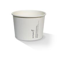 Paper Bowl PLA Coated 24oz White