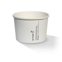 Paper Bowl PLA Coated 8oz White