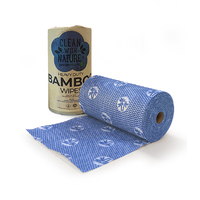 Bamboo Wipes H/Duty Blue