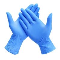 Gloves Vinyl Powdered Blue Extra Large