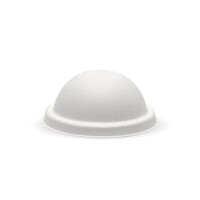 Paper Ice Cream Dome Lid Bagasse White to suit 3oz Cup 