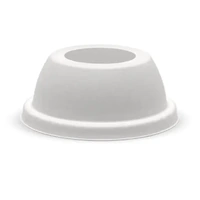 Paper Cold Cup Wide Hole Dome Lid Bagasse White BIOPAK 90mm