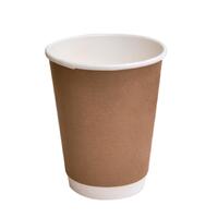 Paper Hot Cup PLA Double Wall Brown 12oz