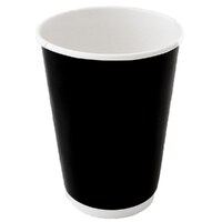 Paper Hot Cup PLA Double Wall Black 12oz