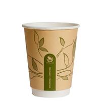 Paper Hot Cup PLA Double Wall M/Colour 12oz