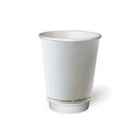 Paper Hot Cup PLA Double Wall White 12oz