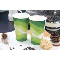 Paper Hot Cup PLA Double Wall Art Series 16oz