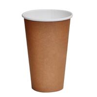 Paper Hot Cup PLA Single Wall Brown 16oz