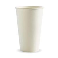 Paper Hot Cup PLA Single Wall White 16oz (ECO GO)