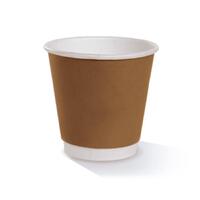 Paper Hot Cup PLA Double Wall Brown 8oz