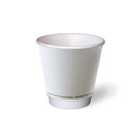 Paper Hot Cup PLA Double Wall White 8oz