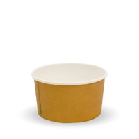 Ice Cream Cup Brown 3oz (BioPak) 