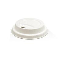 Coffee Cup Lid White 90mm To Suit 8/12/16/20oz Greenmark